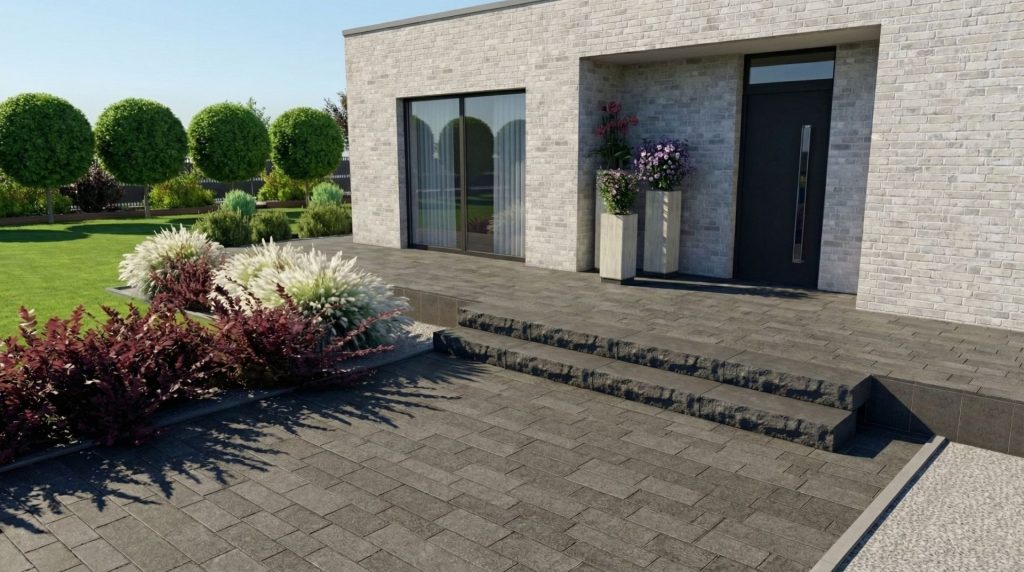 Promenade mosaic 8 modern black
