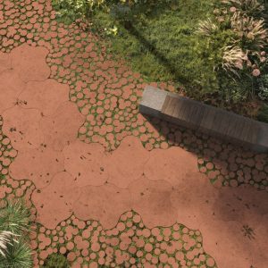 LILY SMALL RED FROM DEER CONCRETE